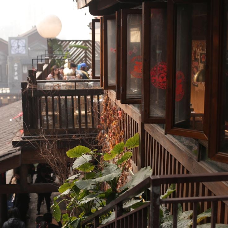 Outdoor terrace seating suitable for families in Leipzig